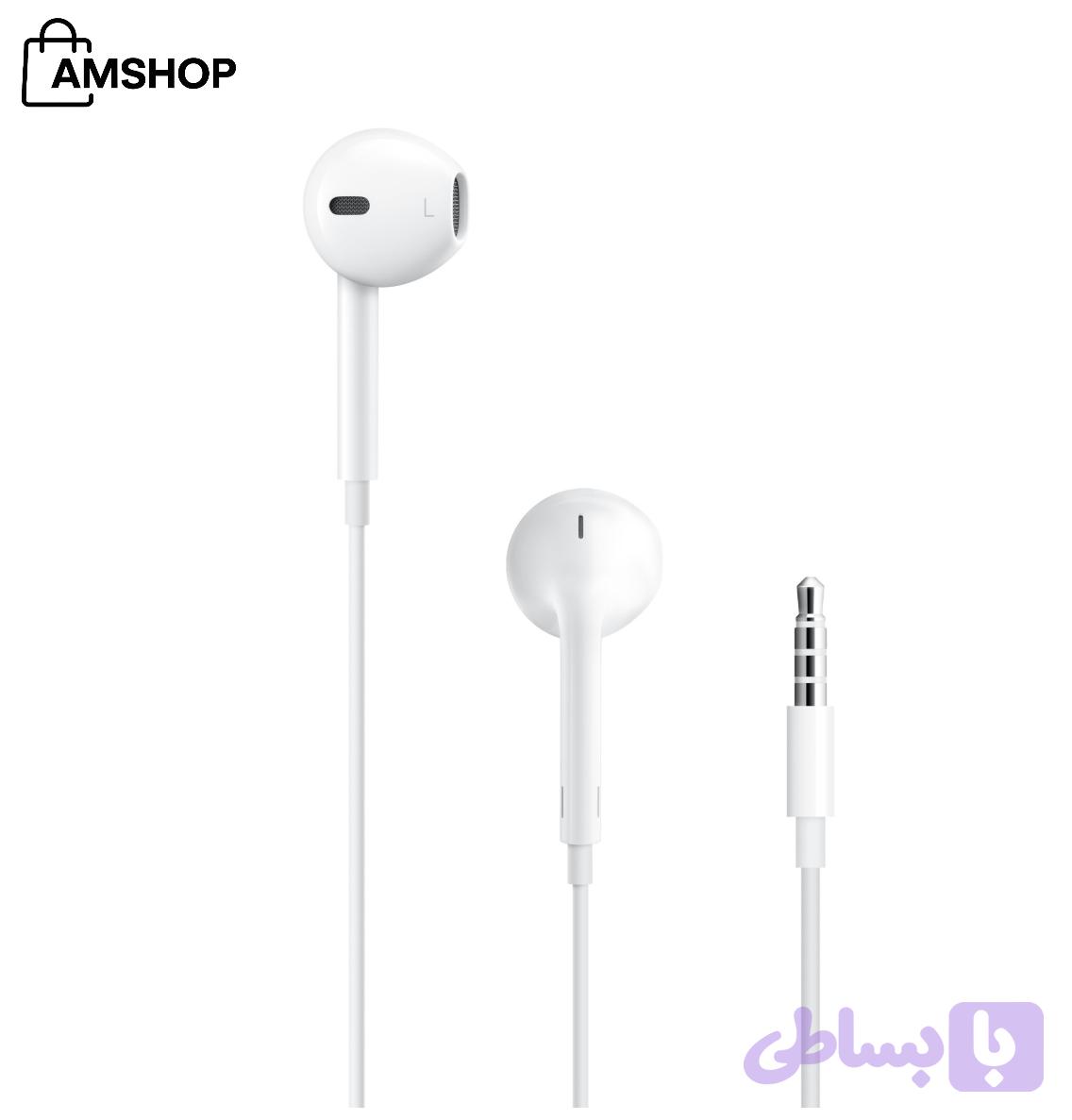هندزفری اپل مدل EarPods با رابط 3.5 میلی متری اصلی