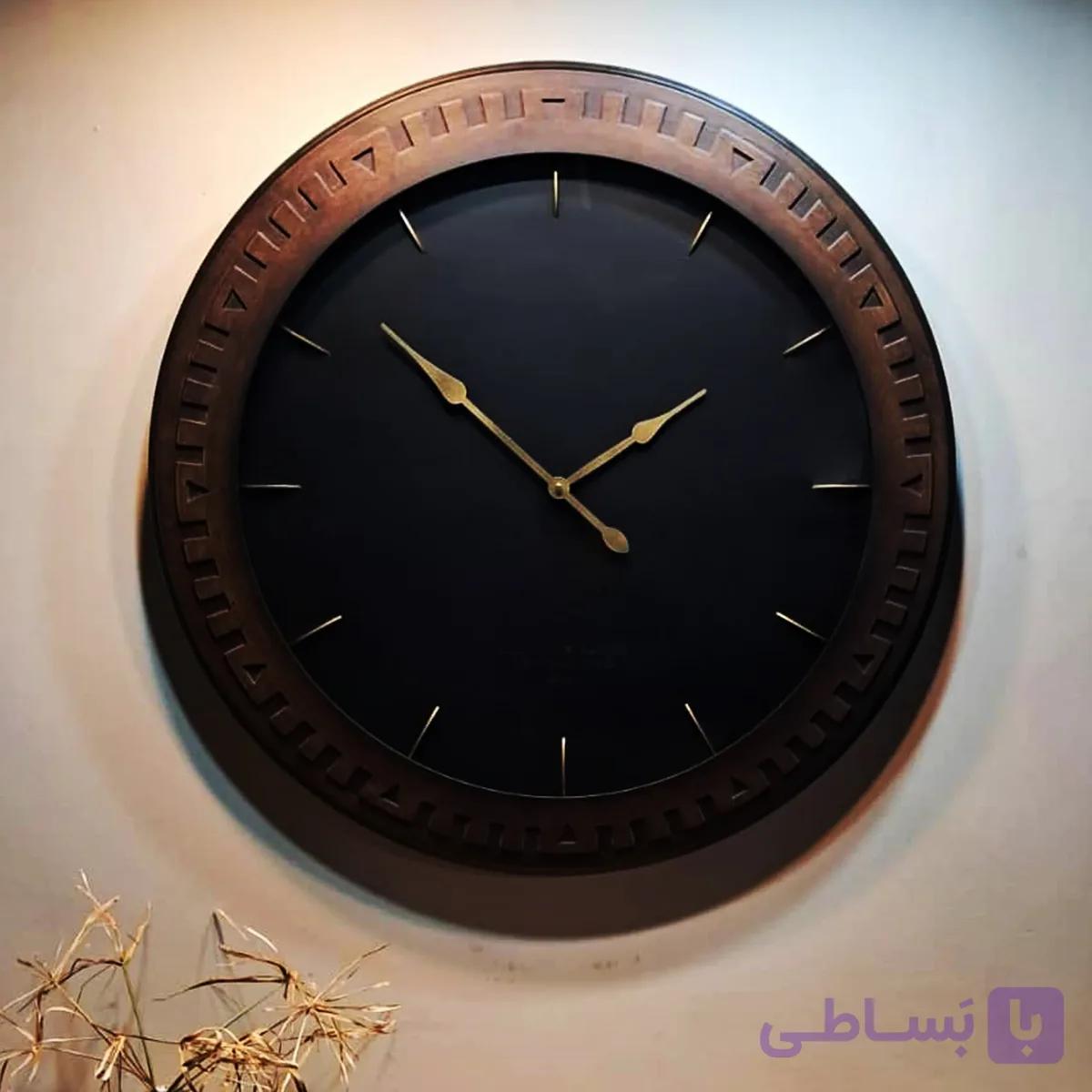 ساعت شیشه دار قاب چرخ دنده سایز 73 لومینس کد 020