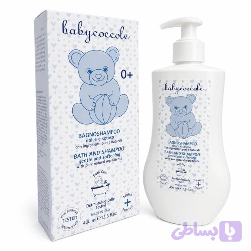 شامپو سر و بدن بیبی کوکول Baby Coccole حجم 400 میلی‌ لیتر | شوینده ملایم نوزاد با ترکیبات گیاهی و ضد حساسیت