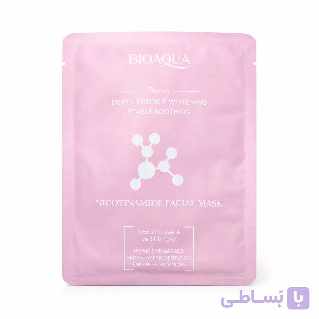خرید ماسک ورقه‌ای بیوآکوا Nicotinamide Dispel Freckle Whitening