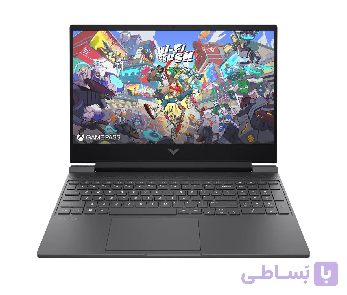 لپ تاپ 15.6 اینچی گیمینگ ویکتوس اچ پی مدل Victus 15-FB3093DX R7 7445HS 16G 512SSD 6G RTX 4050 FHD