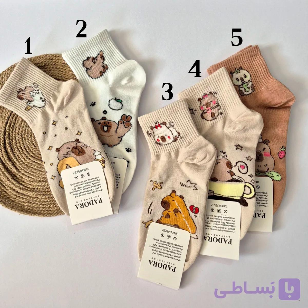 جوراب نیم ساق اسپرت فانتزی کاپی بارا