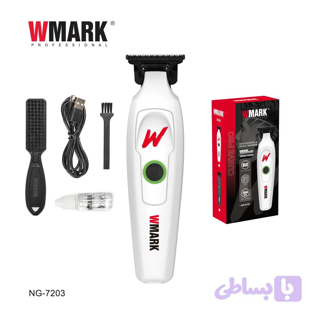 ماشین اصلاح دبلیو مارک مدل NG7203 با تیغه استیل ضد زنگ — تصویر 1
