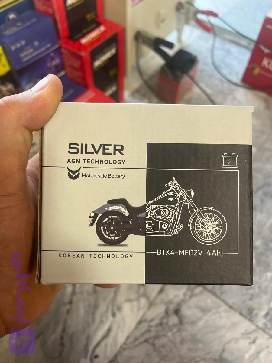 باتری silver 5 کوتاه(مخصوص موتور سیکلت)