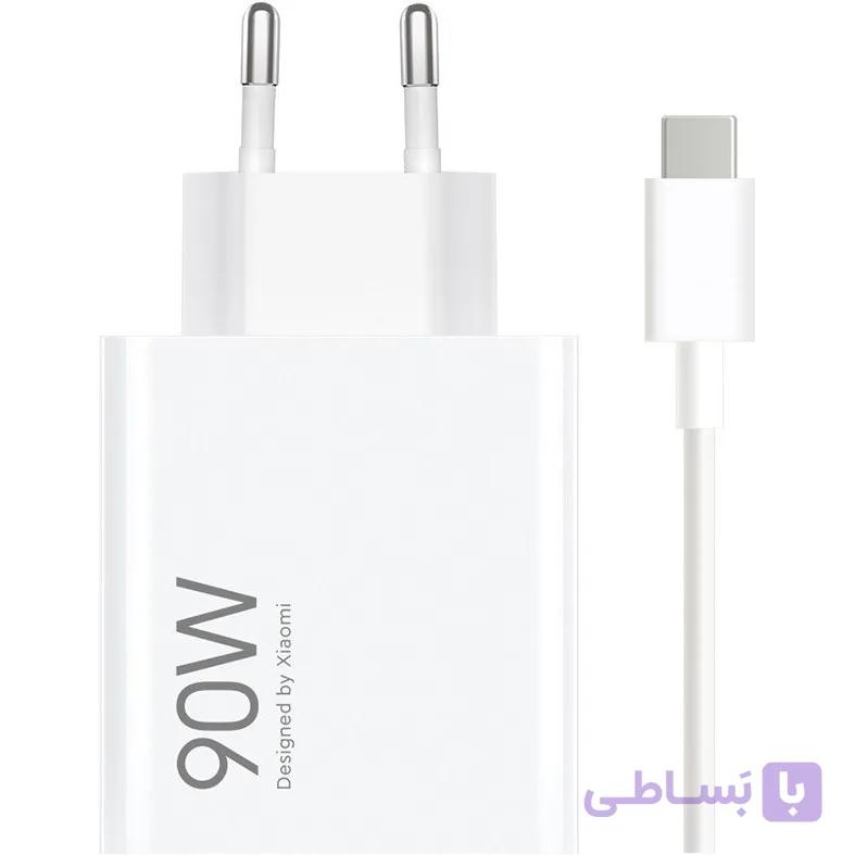 کلگی شارژ شیائومی 90w به همراه کابل شارژ ۱۰۰٪اورجینال pin USA