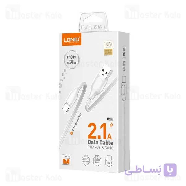 کابل Type C الدینیو LDNIO LS371 Type-C High Speed