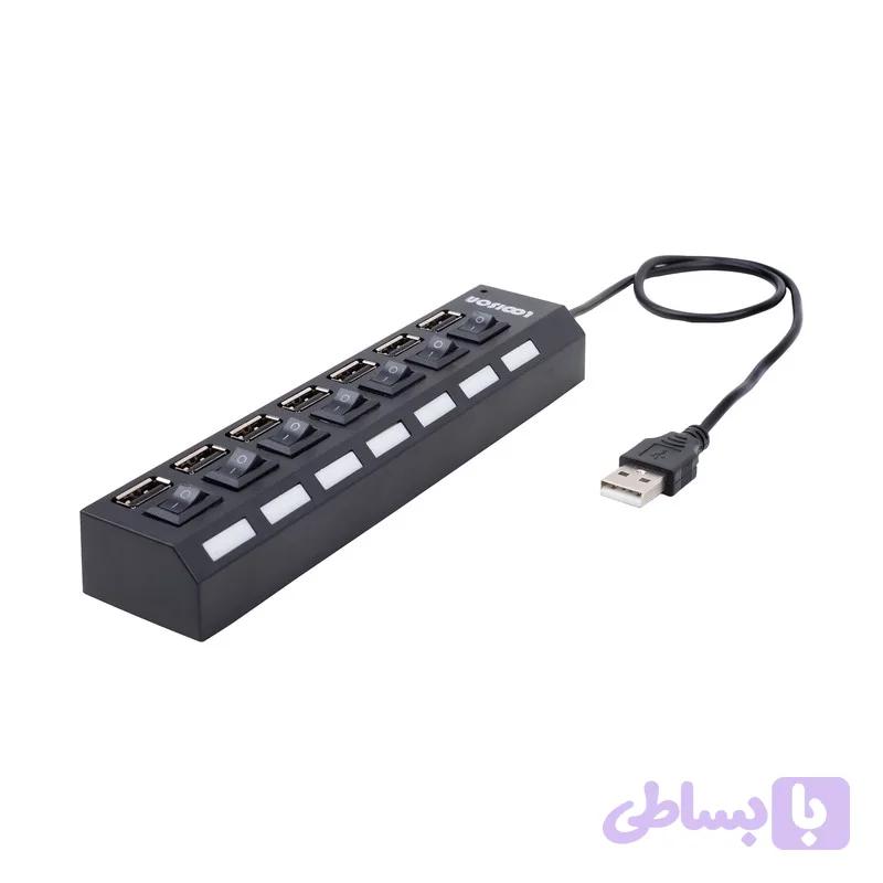 هاب 7 پورت USB 2.0 لویی سان مدل HI SPEED