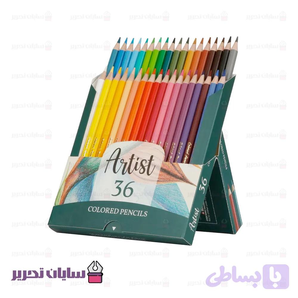 مداد رنگی 36 رنگ آریا مدل آرتیست — تصویر 1