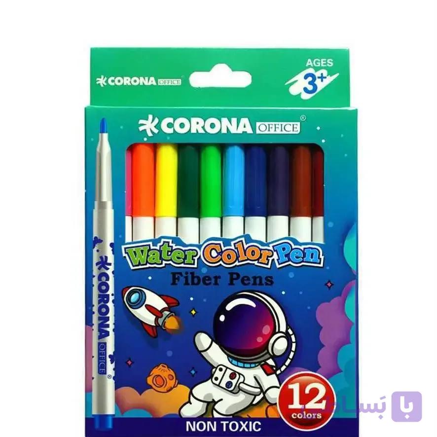 ماژیک رنگ آمیزی کرونا 12رنگ مدل Water Color Pen