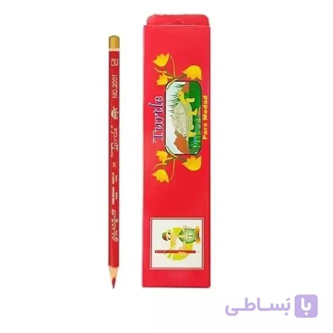 مداد قرمز لاک پشتی شش گوش TURTLE