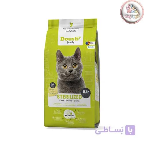 غذای خشک گربه عقیم‌ شده دوستی فامیلی Dousti Family Cat Sterilized
