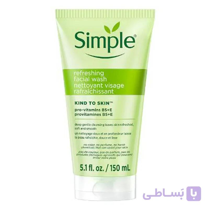 ژل شستشو صورت رفرشینگ سیمپل