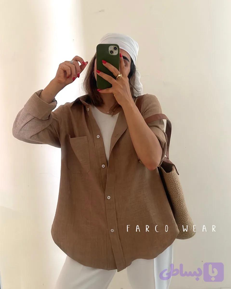 شومیز لینن Nazli کد 043 — تصویر 1