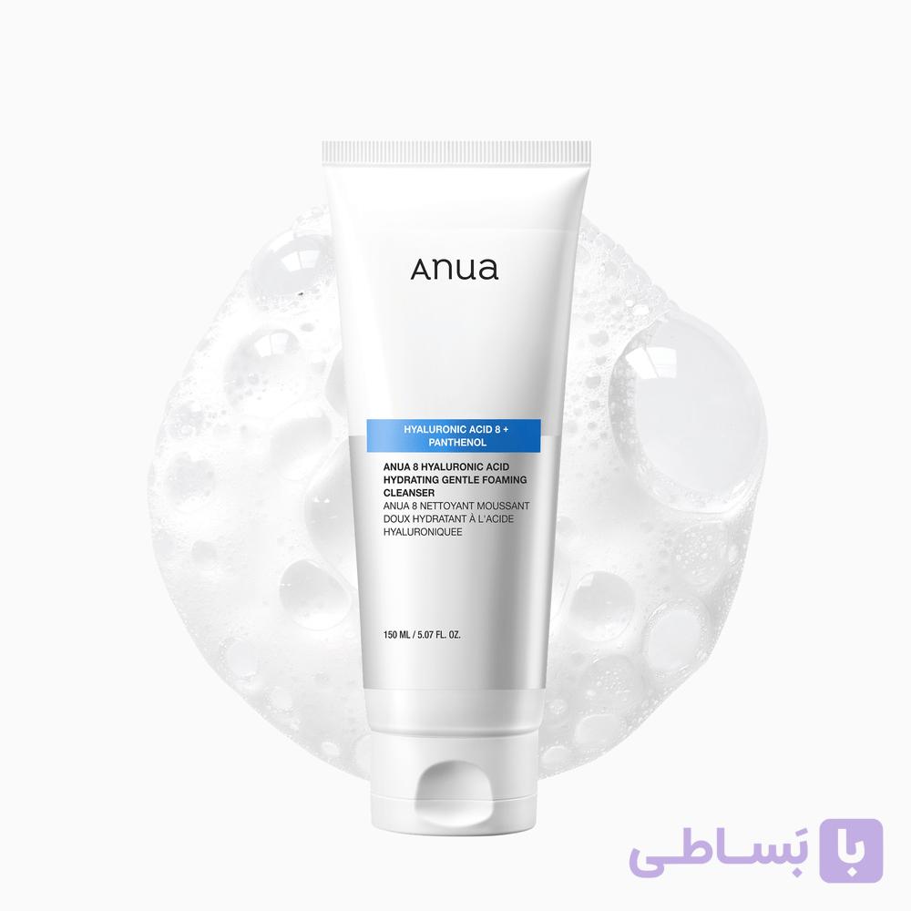 شوینده هیالورونیک اسید آنوا | Anua 8 Hyaluronic Acid Gentle Foaming Cleanser — تصویر 1