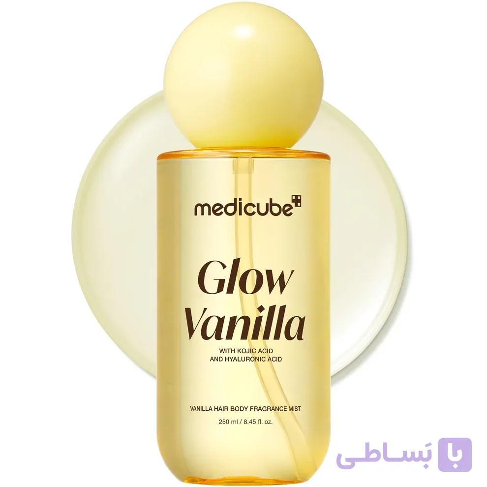 بادی میست وانیلی مدیکوب Glow Vanilla Hair & Body Fragrance Mist — تصویر 1