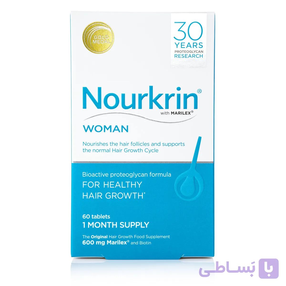 قرص نورکرین وومن | مکمل ضد ریزش مو بانوان | Nourkrin Women