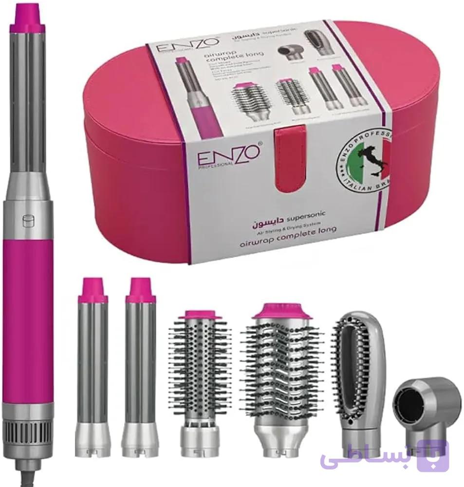 سشوار چندکاره انزو مدل ENZO EN-4133 | استایل حرفه‌ای مو با یک دستگاه — تصویر 1
