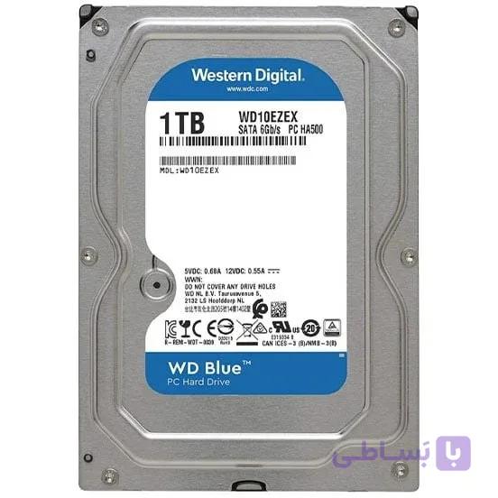 هارددیسک اینترنال وسترن دیجیتال آبی ظرفیت یک ترا بایت مدل WD10EZEX – کارکرده