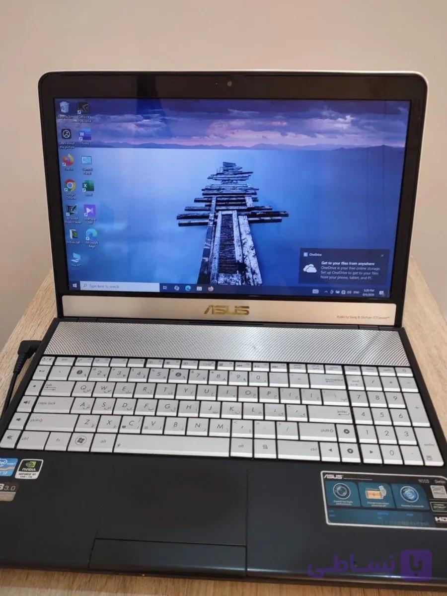 لپ تاپ ایسوس مدل N55S با پردازنده i7 رم 8، 256 گیگابایت SSD و گرافیک مجزا — تصویر 1