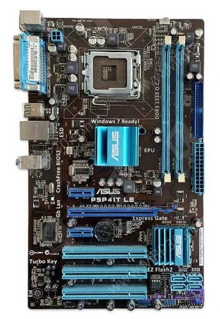 مادربرد ایسوس (کارکرده) ASUS P5P41T LE DDR3 LGA775 ATX به همراه سی پی یو