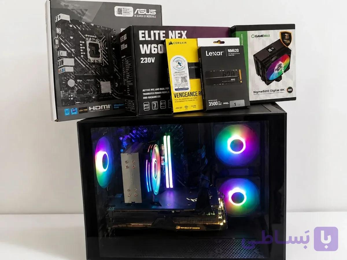 کیس گیمینگ RGB نسل دوازده با گرافیک Rx580 — تصویر 1