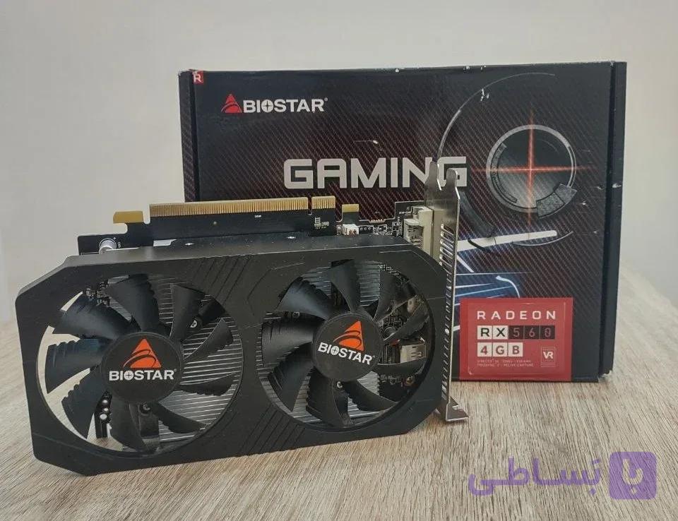 کارت گرافیک BIOSTAR RX 560 4GB GDDR5 — تصویر 1