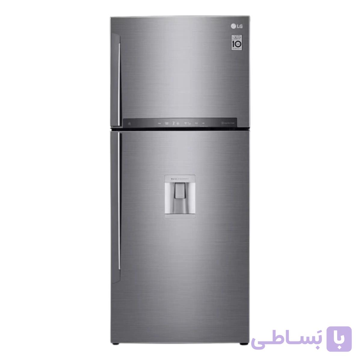 یخچال فریزر ال جی GL-T682HLCI ظرفیت ۲۷ فوت بالا پایین — تصویر 1
