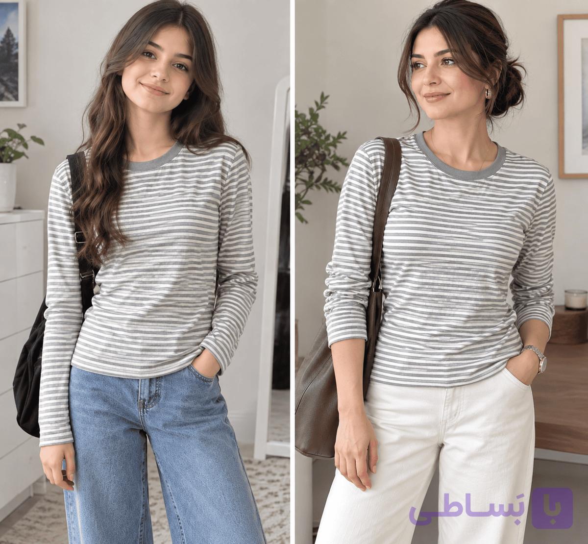 بلوز کبریتی وارداتی نوجوان تا بزرگسال — تصویر 1