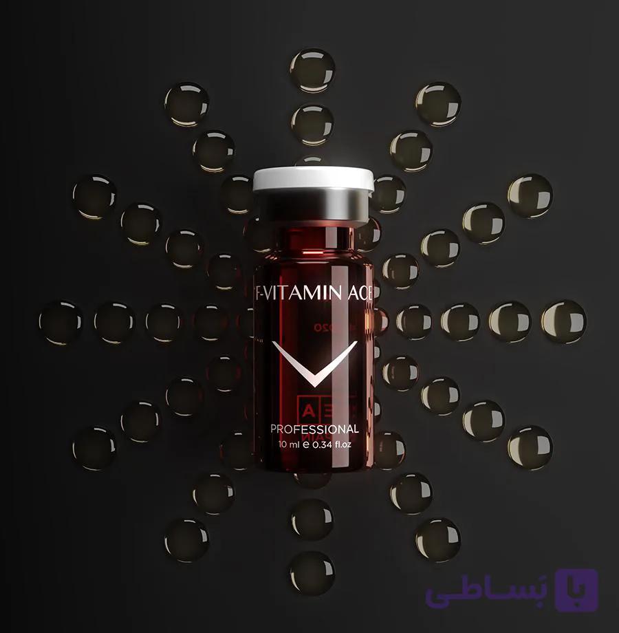 کوکتل ویتامینه و آنتی‌اکسیدان فیوژن مدل F-VITAMIN ACE اصل اسپانیا | حاوی ویتامین‌های A، C و E برای روشن‌سازی و جوانسازی پوست