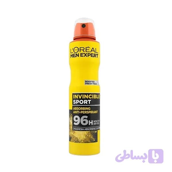 اسپری ضدتعریق لورال L’oreal مدل اینویزبل اسپرت Men Expert — تصویر 1