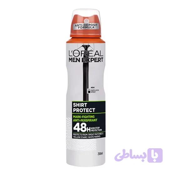 اسپری ضدتعریق لورال L’oreal مدل شیرت پروتکت Shirt Protect — تصویر 1