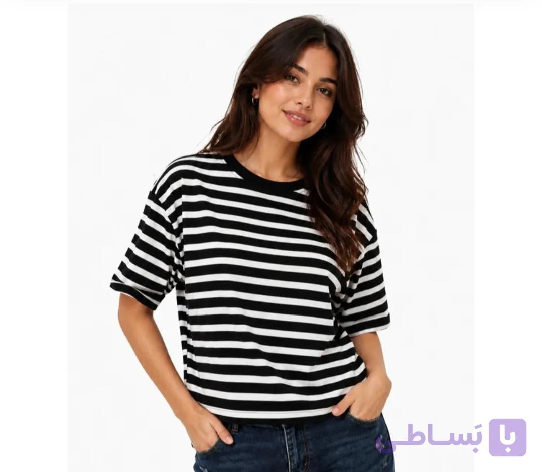 کراپ تیشرت دخترانه آستین سه ربع تنفس پذیر و سبک فری سایز
