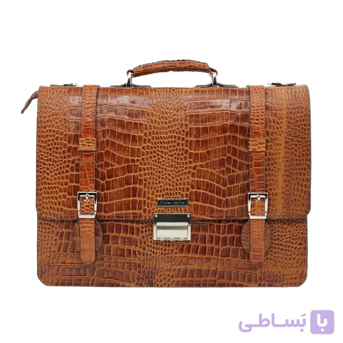 کیف ادارای مدل سزار تمام چرم گاوی