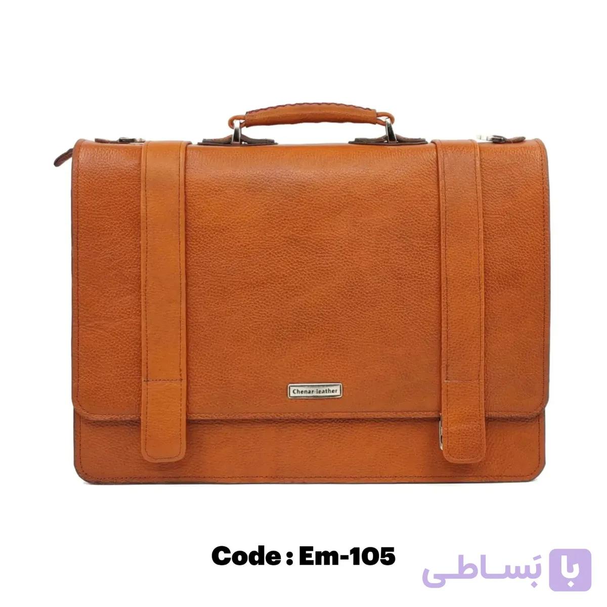 کیف ادارای مدل سناتوری تمام چرم گاوی آستر چرم