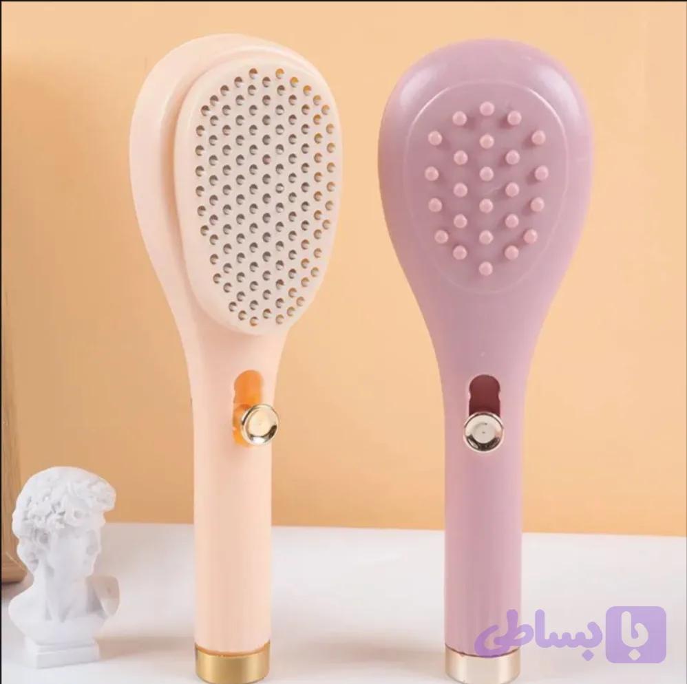 برس مو خود تمیز شونده فشاری