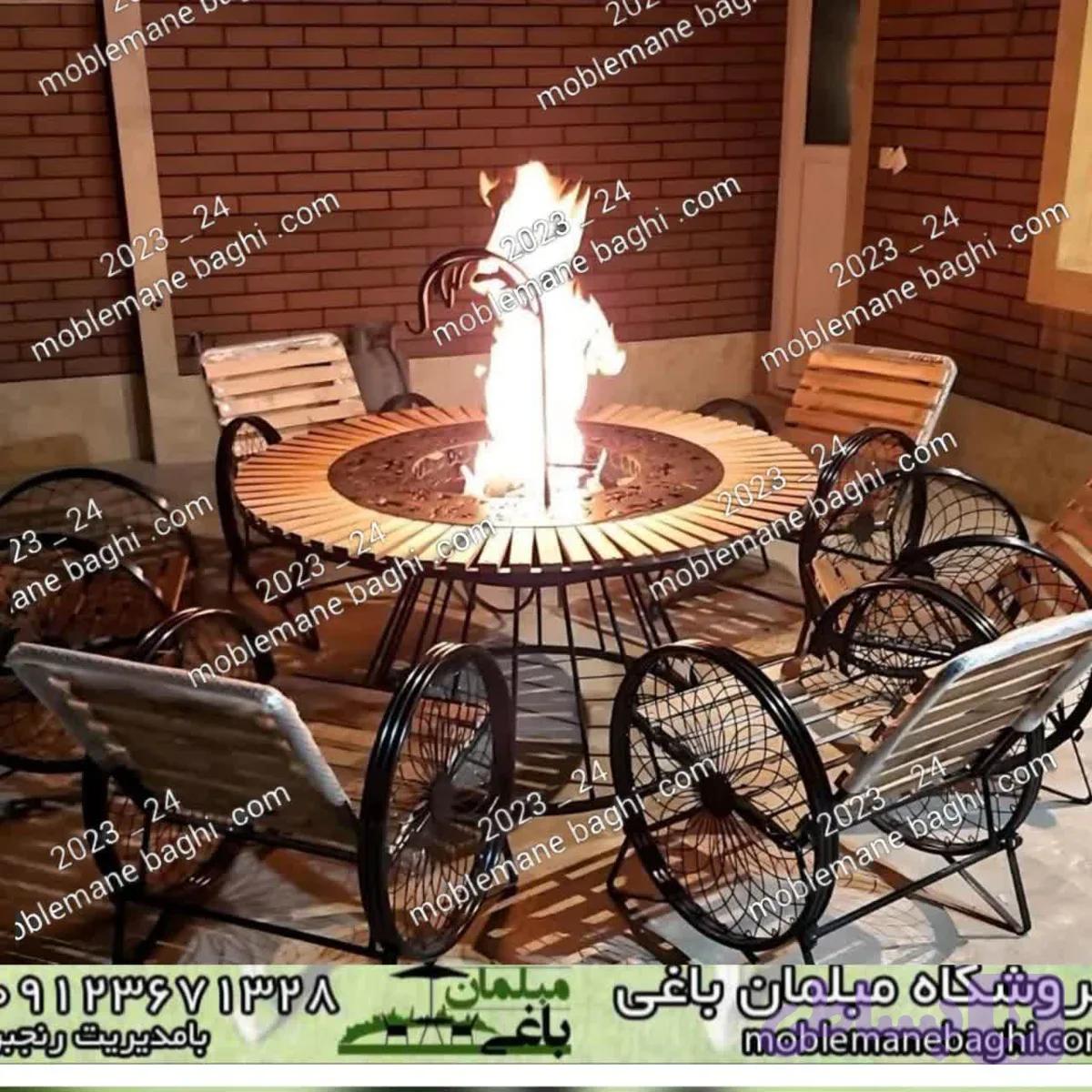 میز آتشدان گازی