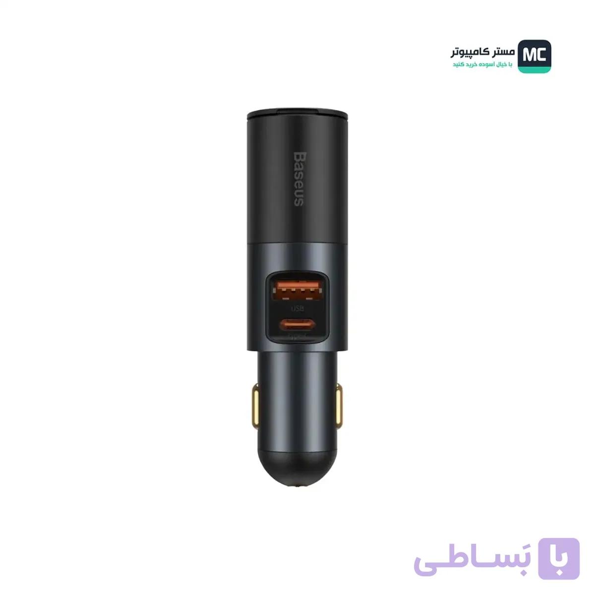 شارژر فندکی باسئوس Share Together Fast Charge Car Charger with Cigarette Lighter Expansion Port U+C 120W — تصویر 1