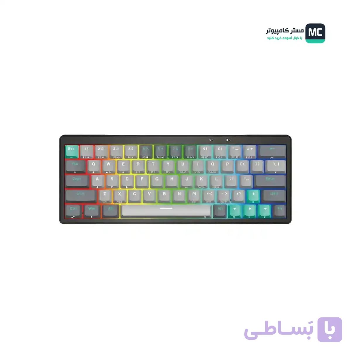 کیبورد مکانیکال بی‌سیم فنتک مدل ATOM PRO63 MK912 — تصویر 1