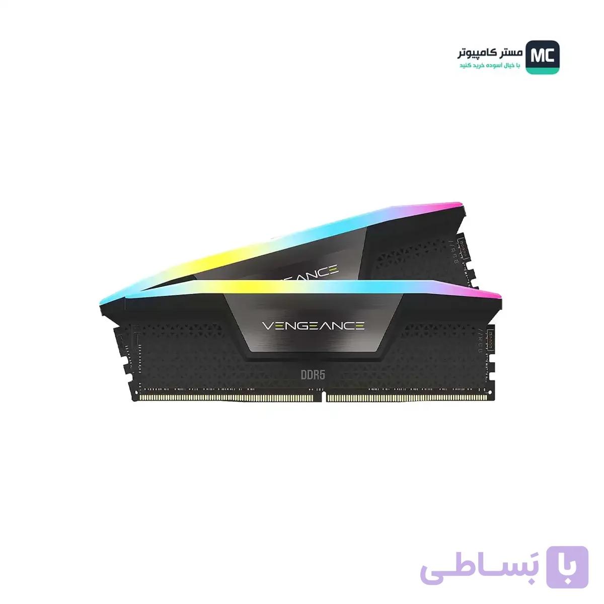 رم کورسیر VENGEANCE RGB 48GB 24GBx2 7000MHz CL40 DDR5 — تصویر 1