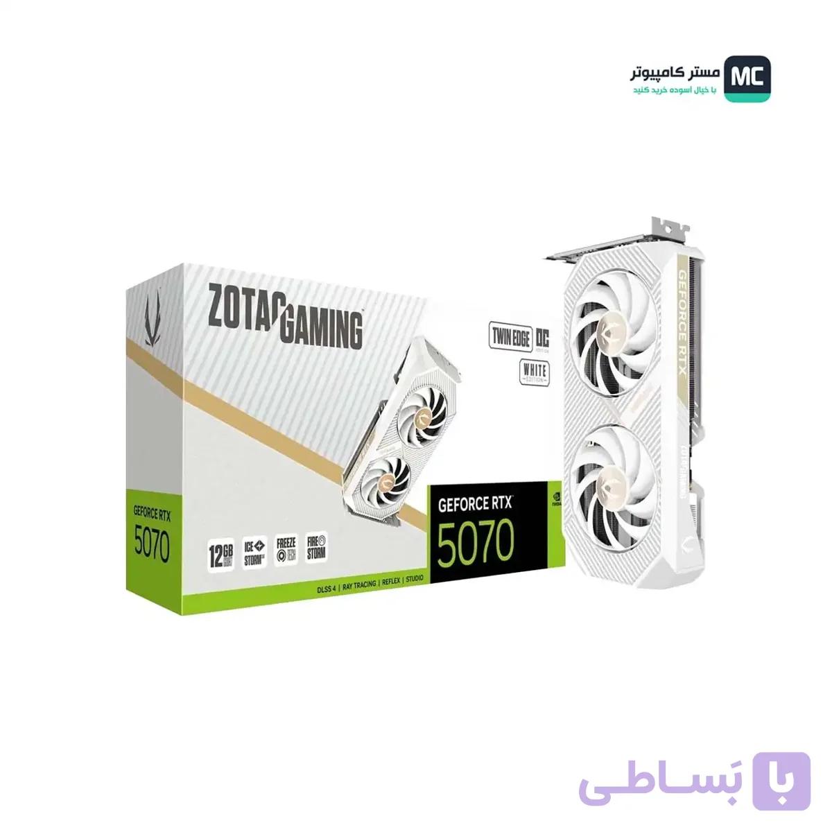 کارت گرافیک زوتک مدل ZOTAC RTX 5070 Twin Edge 12GB OC White — تصویر 1