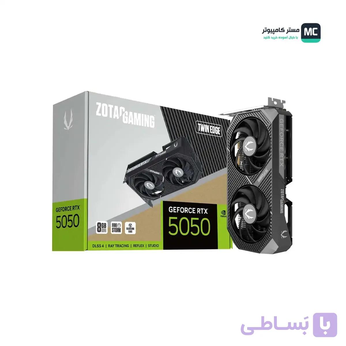کارت گرافیک زوتک مدل ZOTAC RTX 5050 TWIN EDGE 8GB — تصویر 1