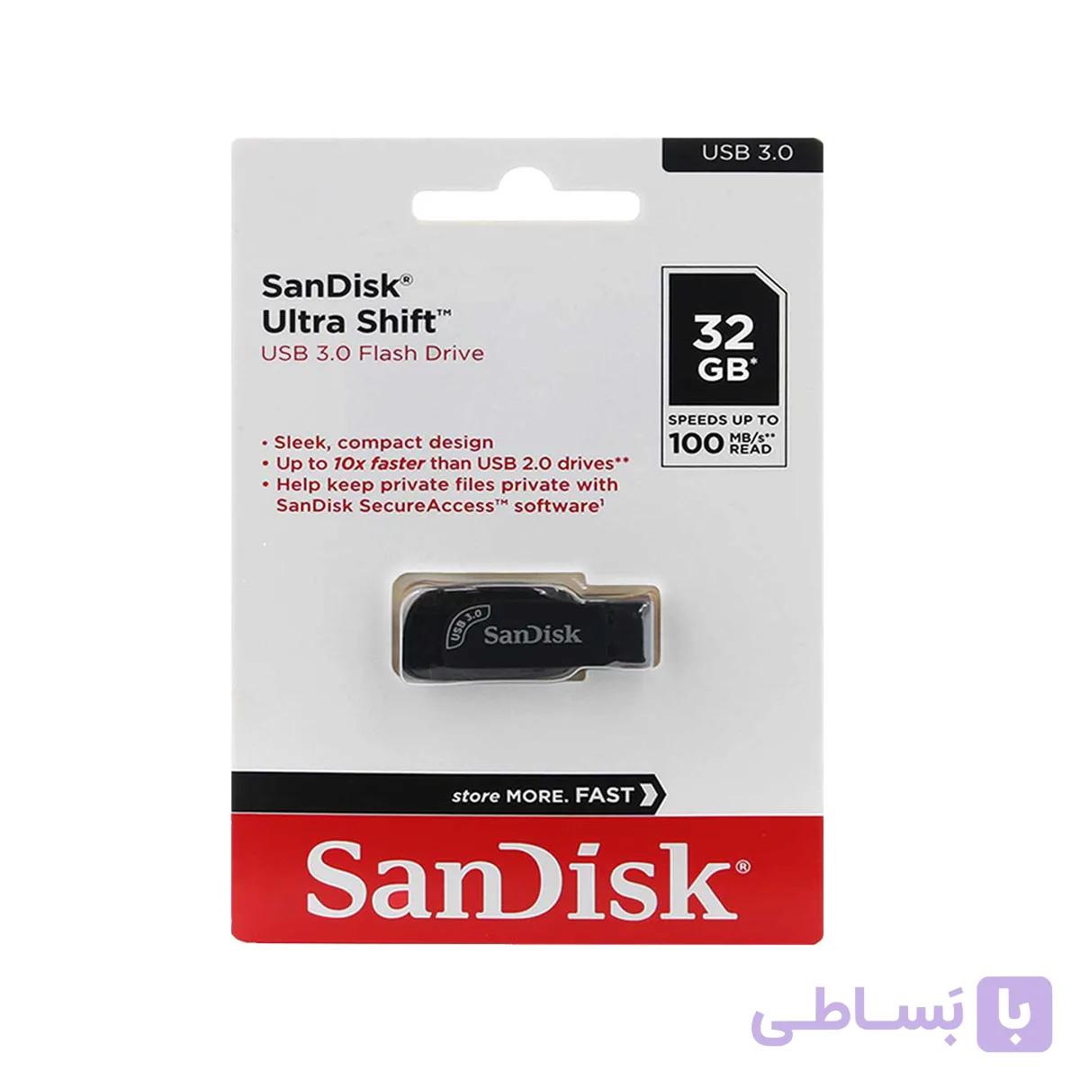 فلش SanDisk Ultra Shift USB3.2 Flash Memory-32GB