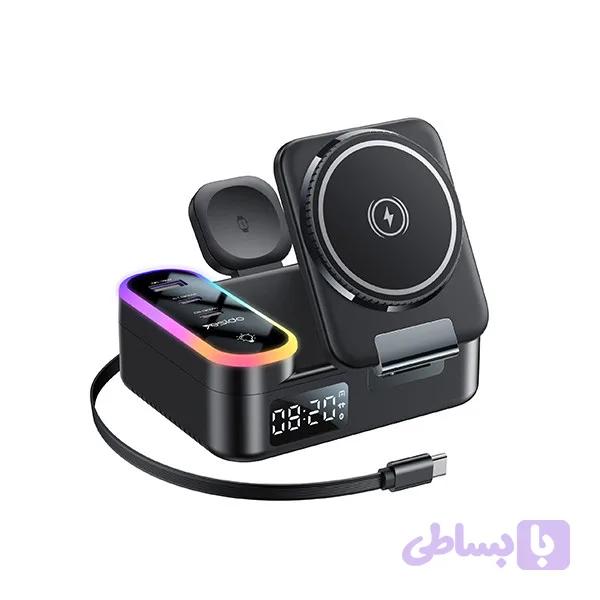 شارژر بی سیم 3 پورت یسیدو مدل DS38 به همراه کابل USB-C
