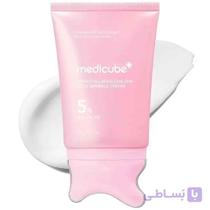 کرم ضد چروک گردن و لیفت گواشا پی دی آر ان مدیکیوب مدل PDRN Collagen Gua Sha — تصویر 1