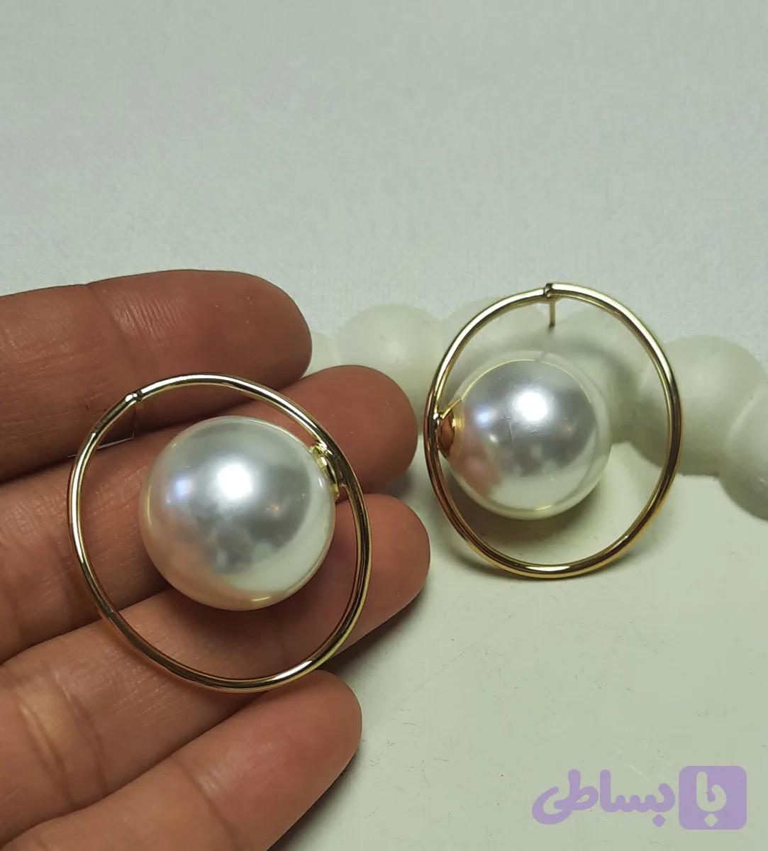 گوشواره مروارید درشت — تصویر 1