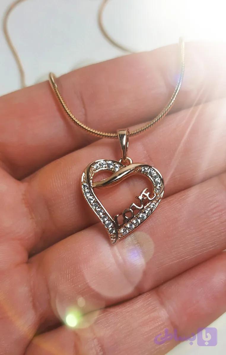 پلاک تک قلب love ژوپینگ — تصویر 1
