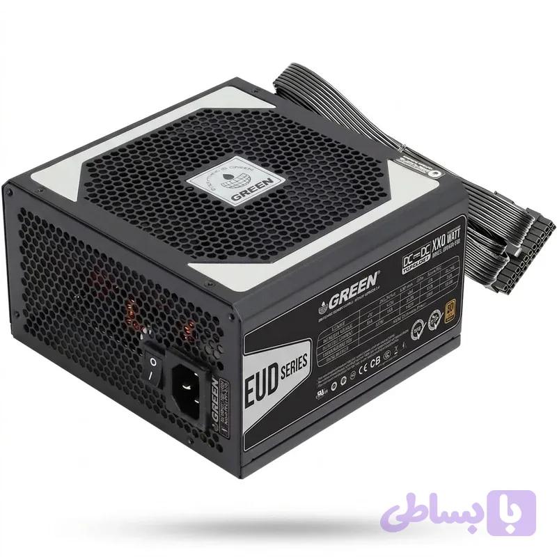 منبع تغذیه کامپیوتر گرین GP480A-EUD 80 Plus Bronze توان 480 وات