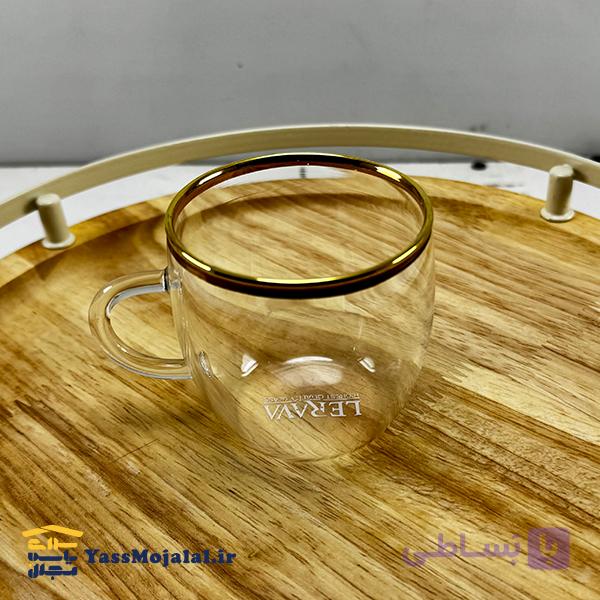 فنجان پیرکس میو لب طلا کد 600