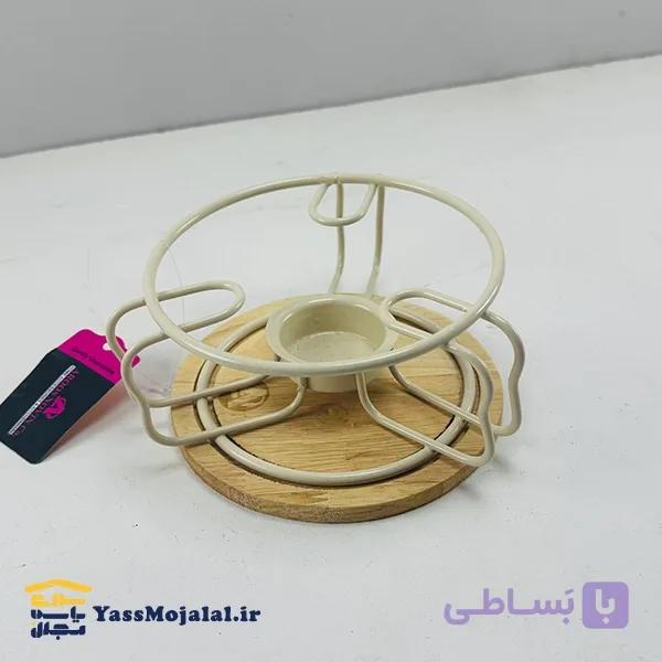 وارمر گرد عروس نوین رنگ کرم — تصویر 1
