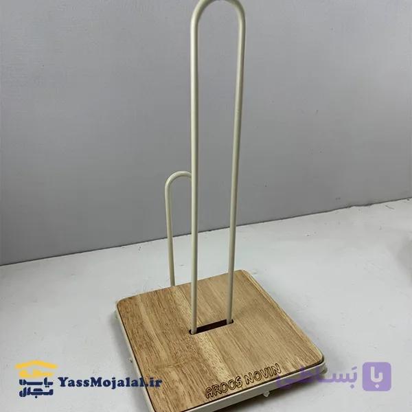 جادستمال کاغذی رولی چهارگوش عروس نوین رنگ کرم — تصویر 1